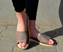 Harmonia - Ladies leather slippers - Reindeer Leather