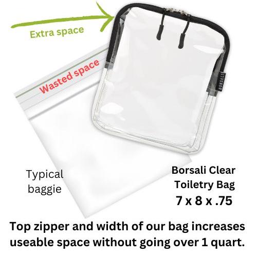 tsa approved clear toiletry bag