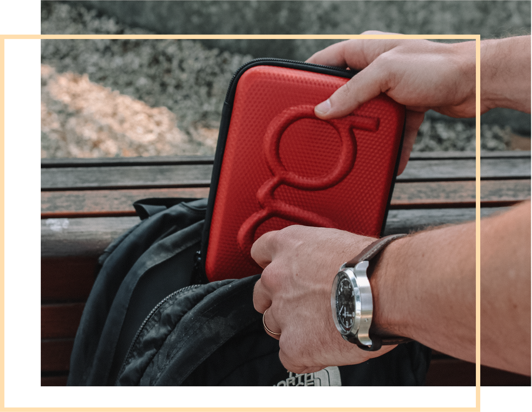 Diabetes Travel Case in Red