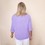 Honeycomb Scoop End Top in Lilac