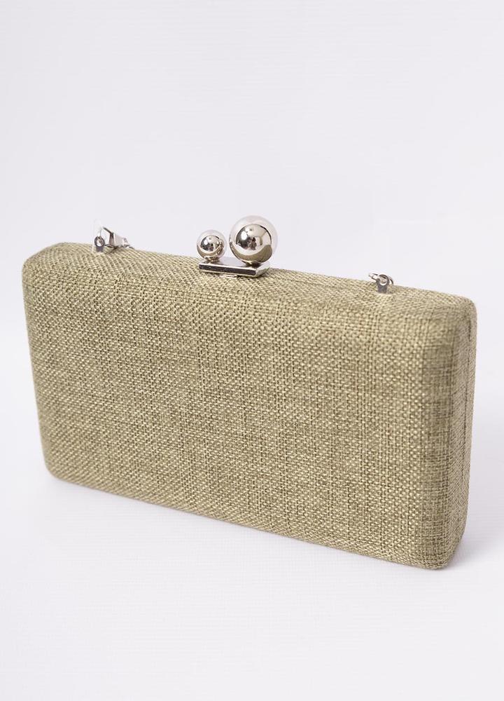 Ball Clasp Clutch Bag
