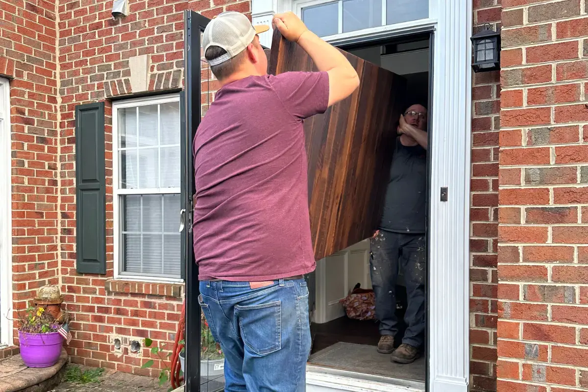 Delivery through Doorway