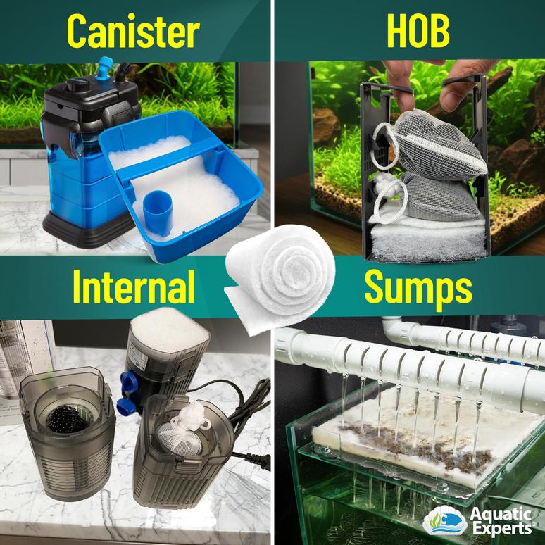 Image showcasing Aquarium Filter Floss for Fish Tank Filters - FilterFirst Pad - Media ...