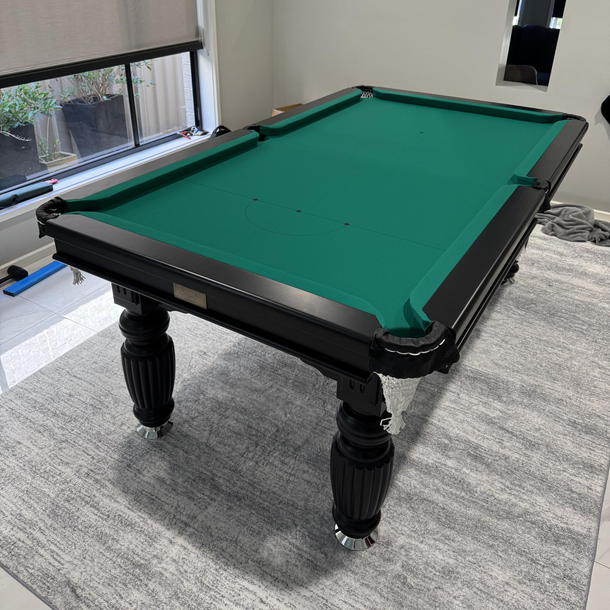 Buy a Classic 8ft Slate Pool Table | Walnut Frame & Green Felt – A Man ...
