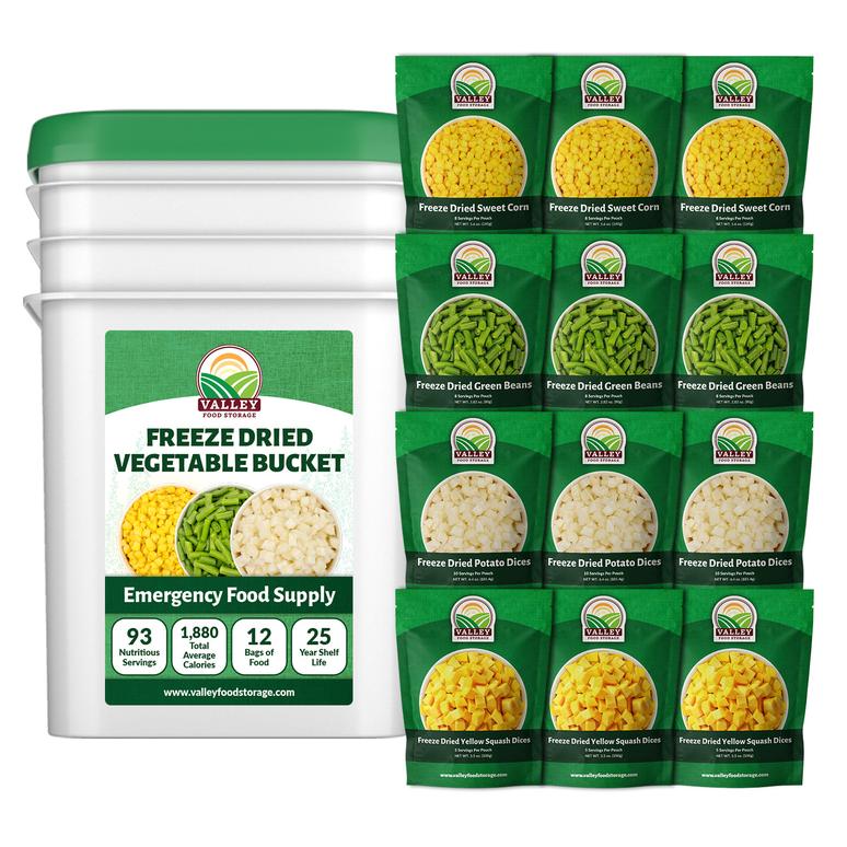 Freeze Dried Vegetables in Bulk Buy a Freeze Dried Veggies Bucket