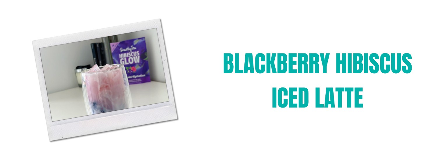 Blackberry Hibiscus Iced Latte