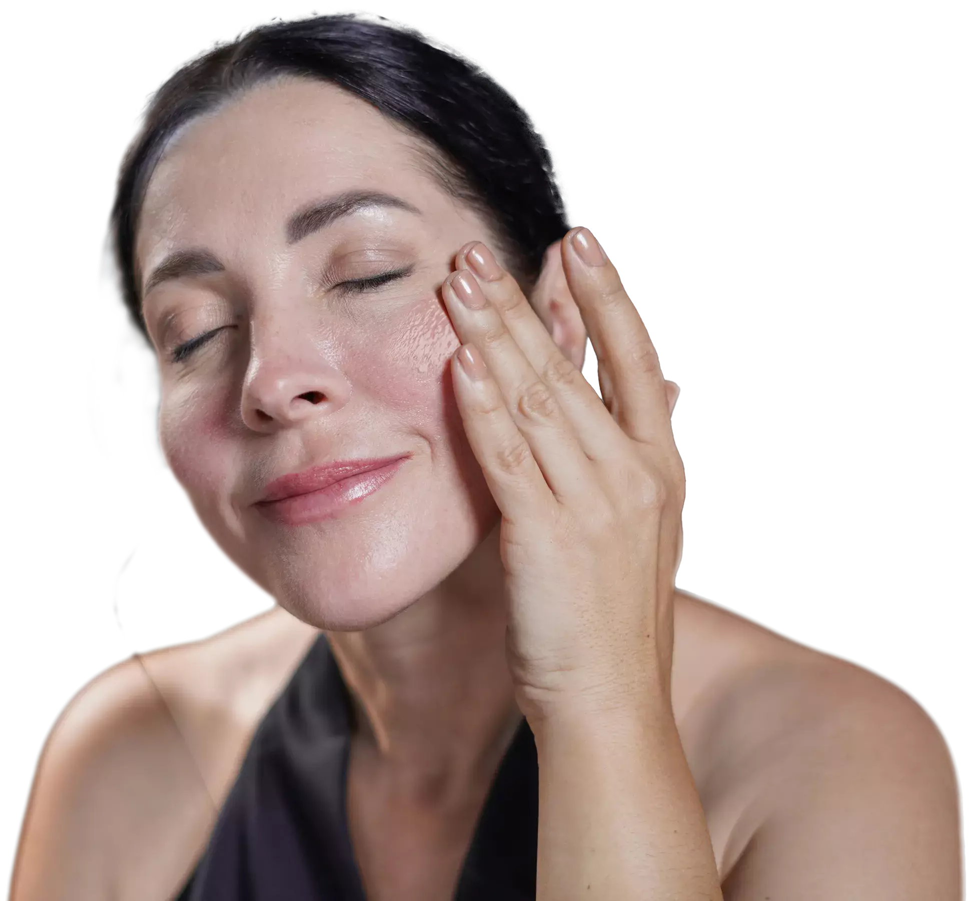 Woman applying Firm-Focus Face Serum