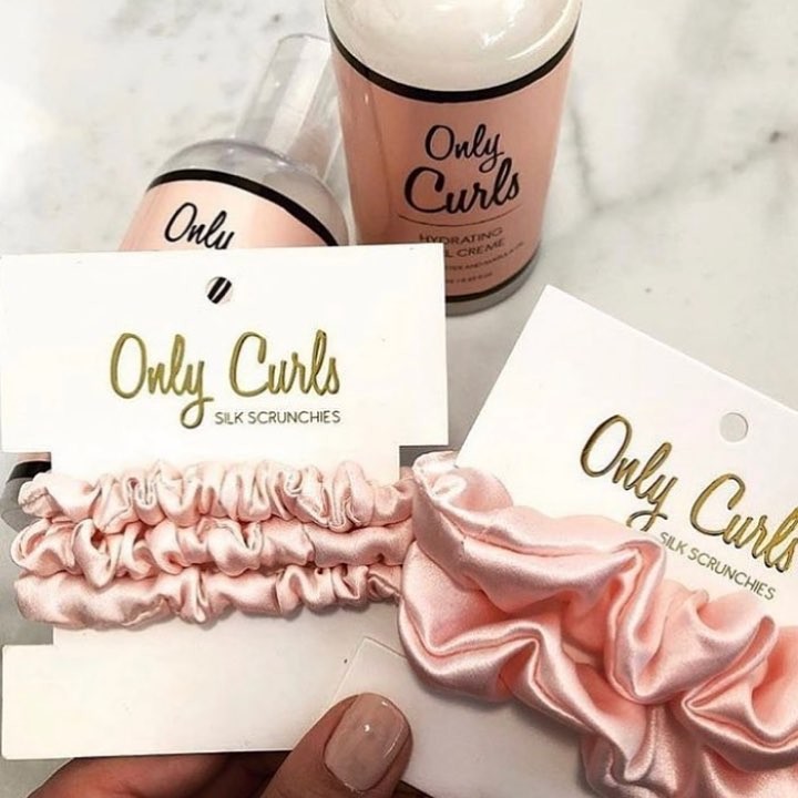 OnlyCurls review, Only Curls Silk Scrunchies