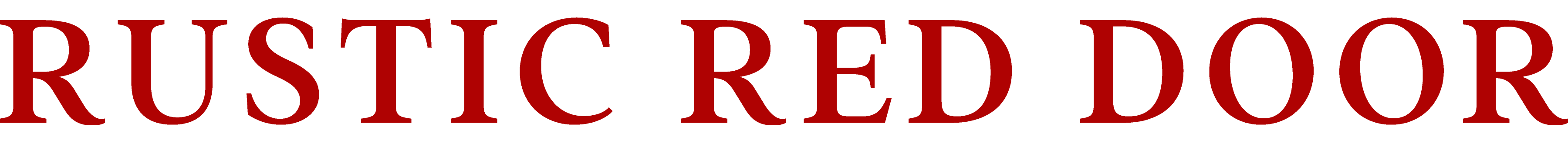 rustic red door logo