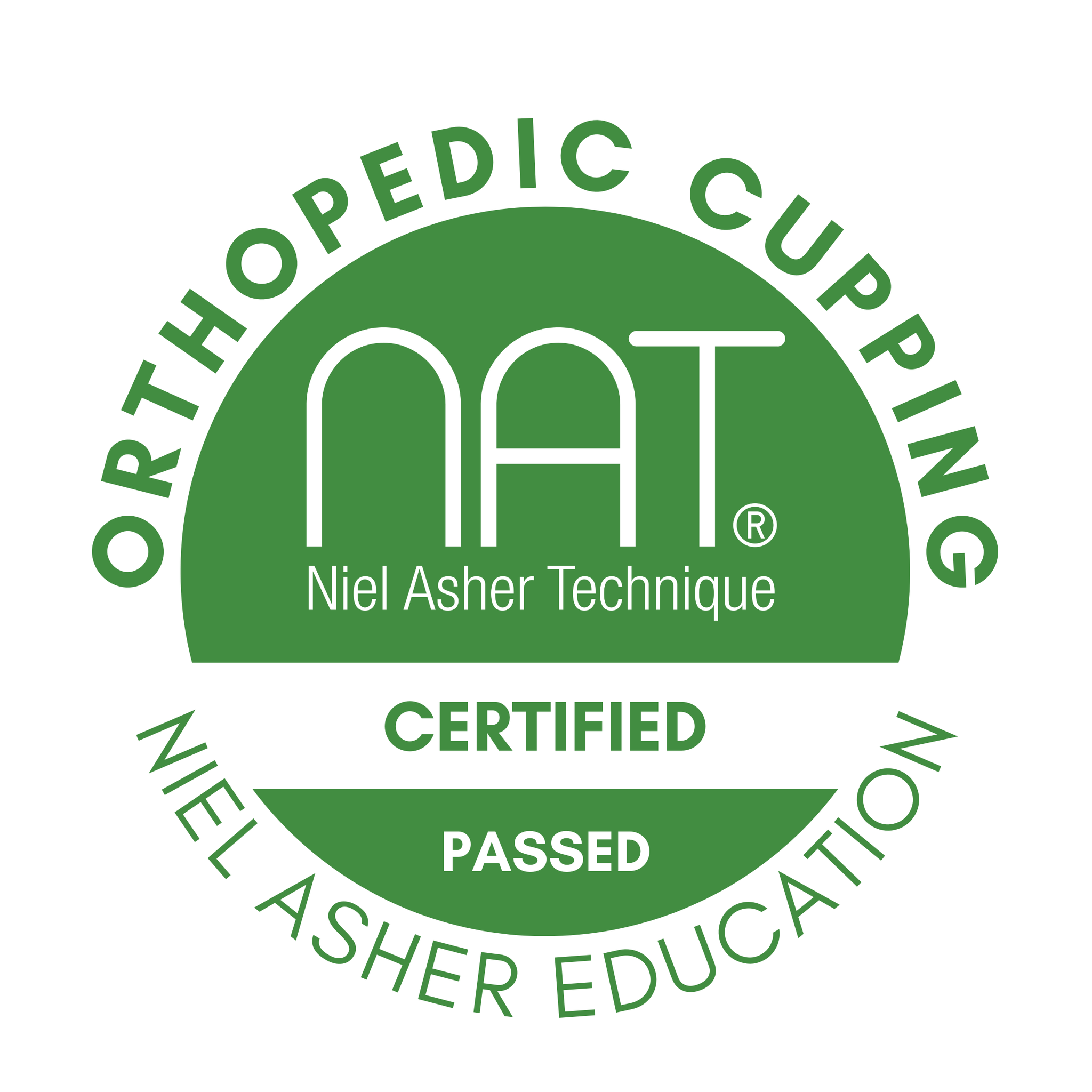 Orthopedic cupping badge