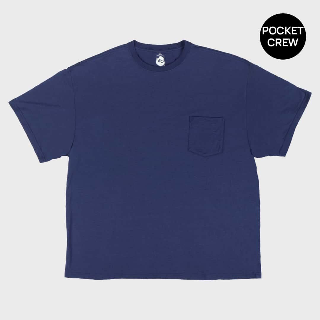 Men's Licorice Pocket Crew Bamboo Viscose T-Shirts