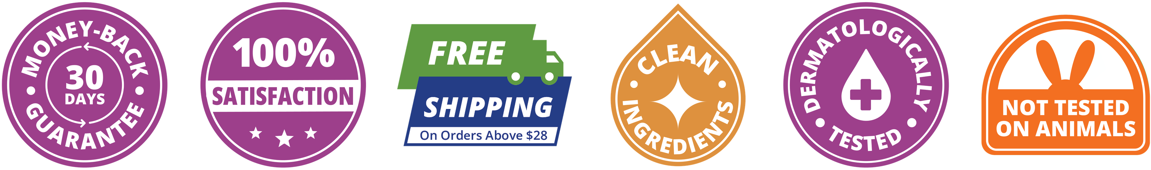 Free shipping in USA, 30 days money back guarantee, No additives or binders, Not tested on animals