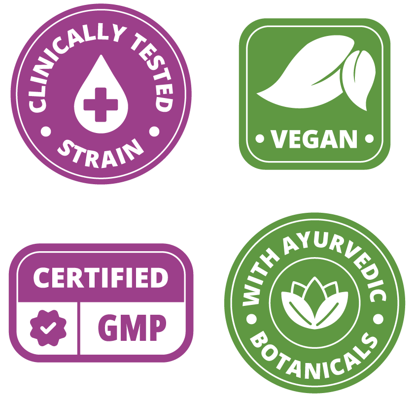 Clinically Tested, Vegan, GMP Certified and made with Ayurvedic botanicals