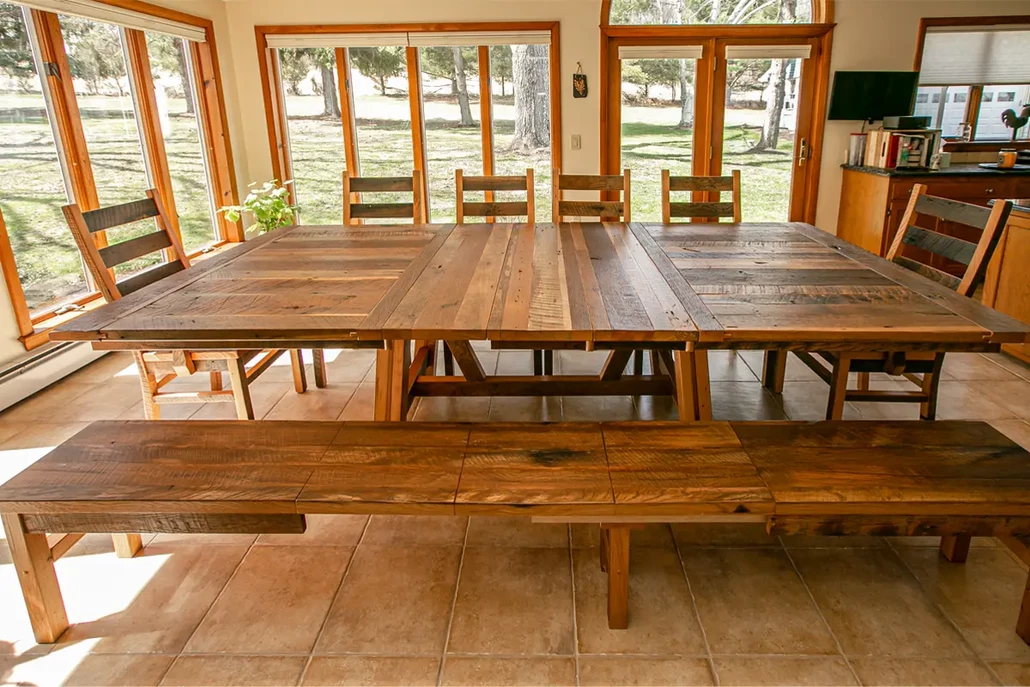 reclaimed barn wood dining table gallery