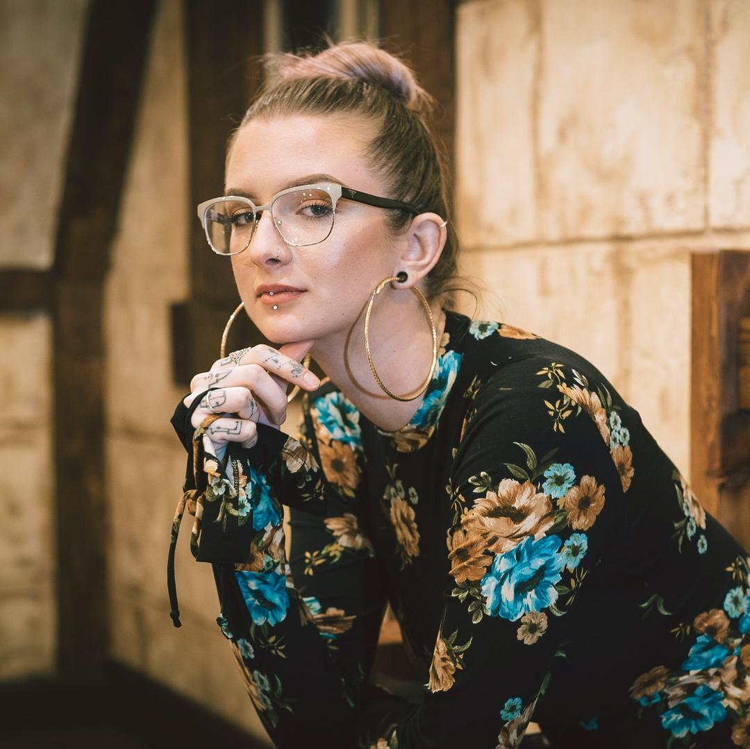 vertical labret ear piercing cartilage earring