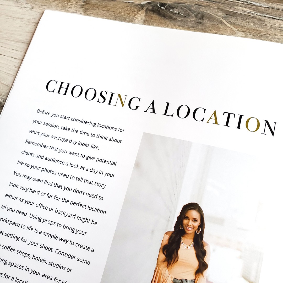 personal brand photography template