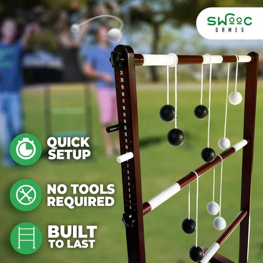 Wooden Ladder Ball Game Set