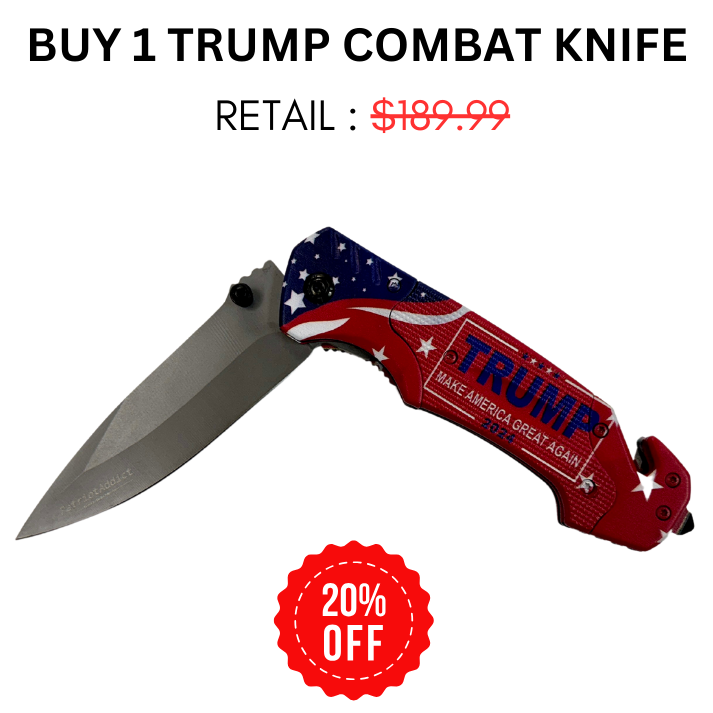 1- Trump Combat Knife Red