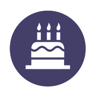 Icono de pastel de cumpleaños