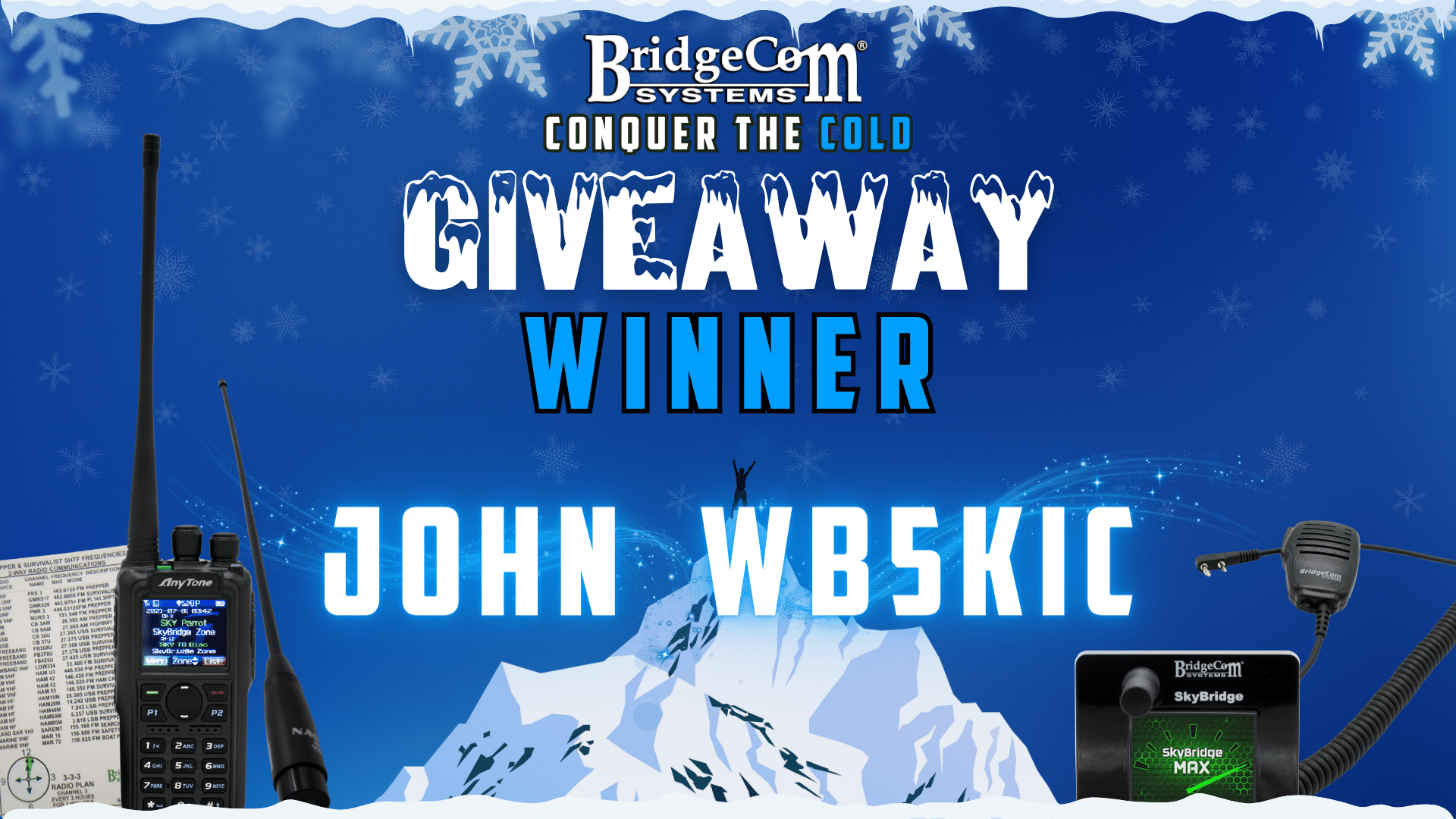 Conquer the Cold Giveaway Winner