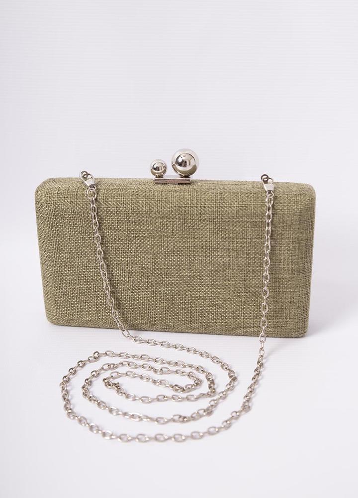 Ball Clasp Clutch Bag