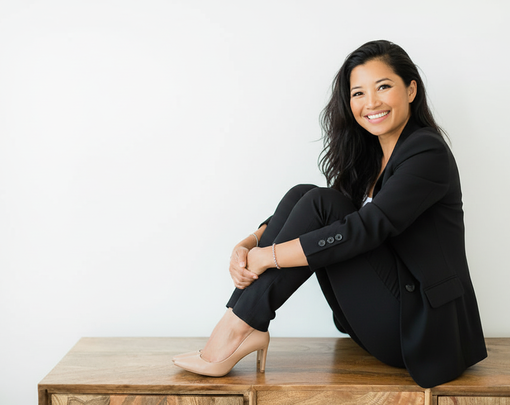 Tina Somsith, founder of Listing Studios, seated portrait highlighting the leadership behind the visibility studio