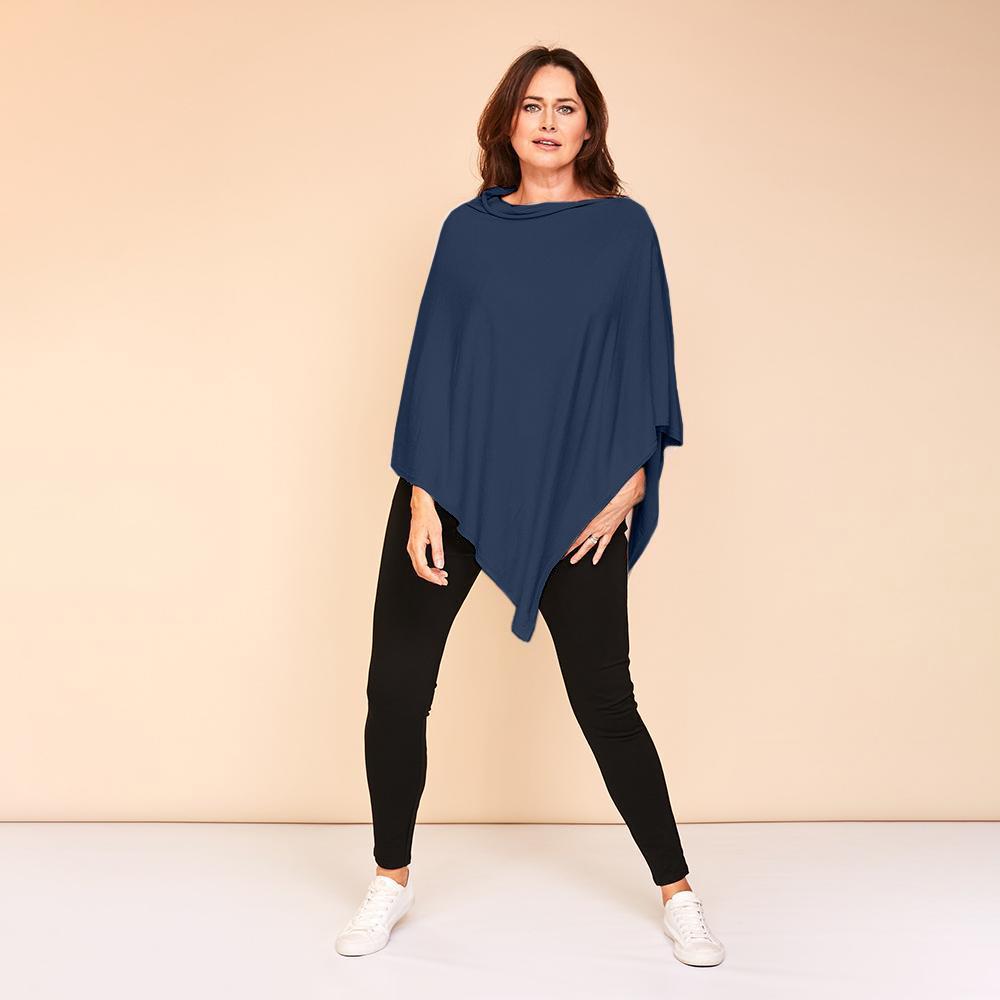 Patsy Poncho Top (Navy)