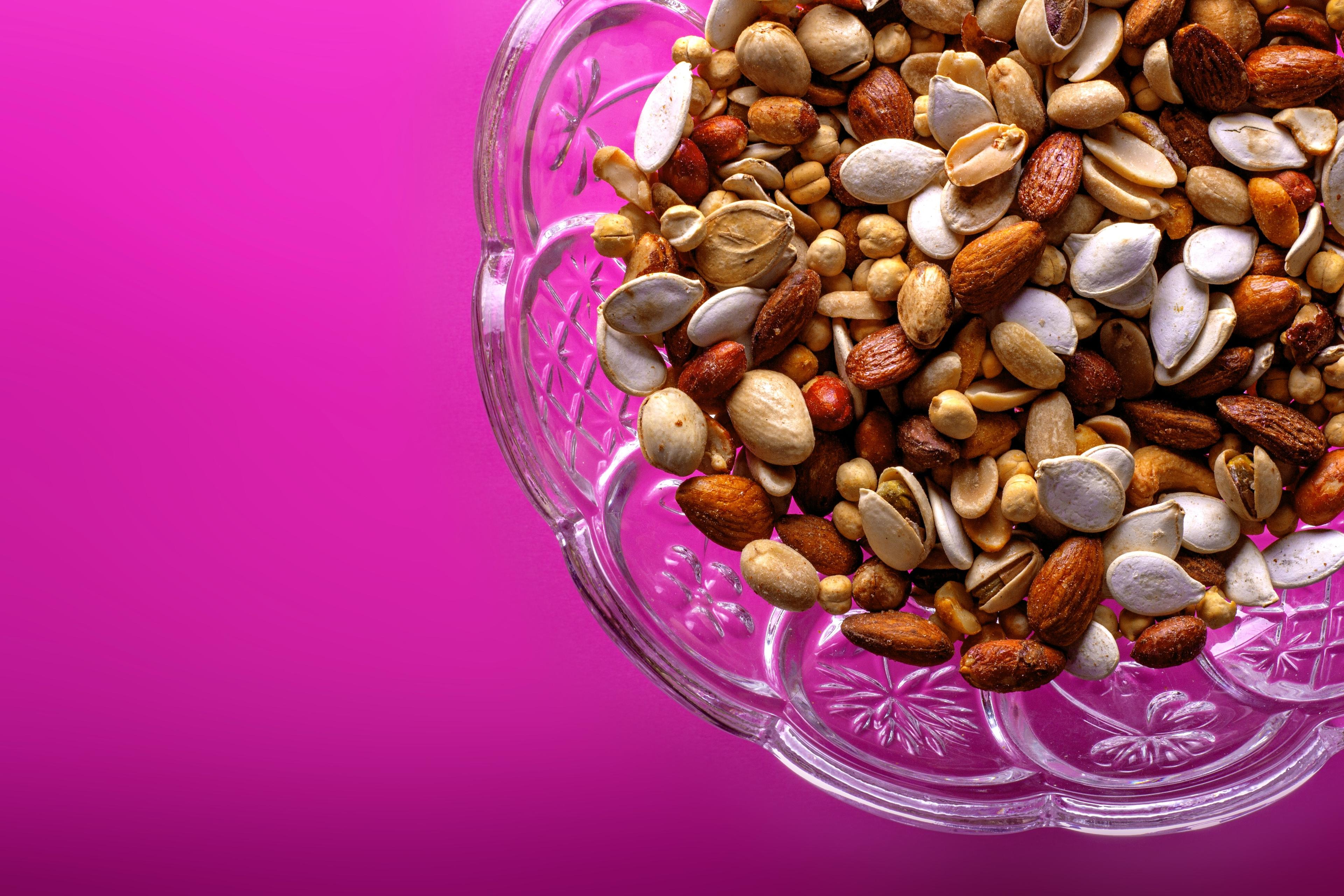 Bowl of nuts and seeds