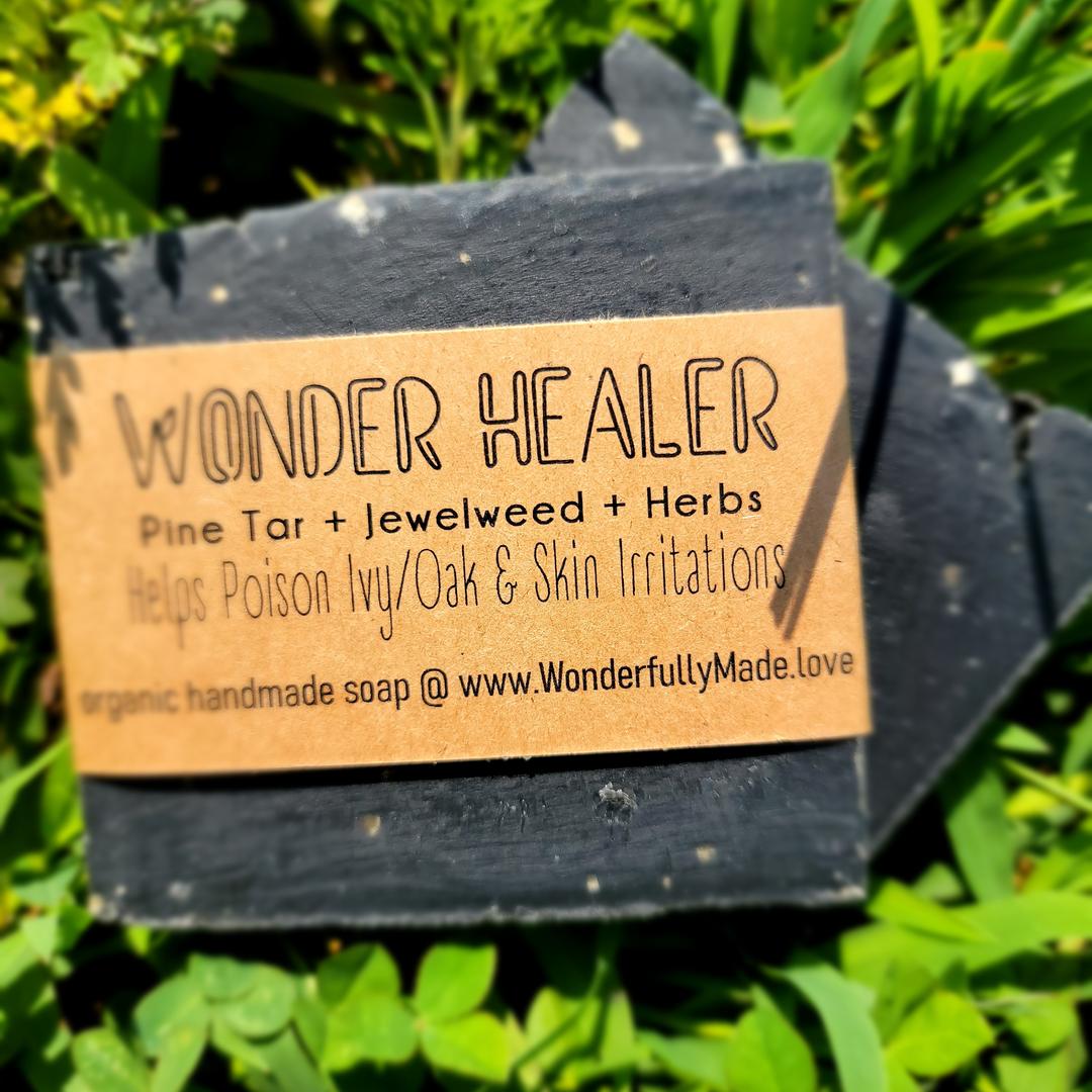 bug Bite poison ivy relief soap bar jewelweed pine tar