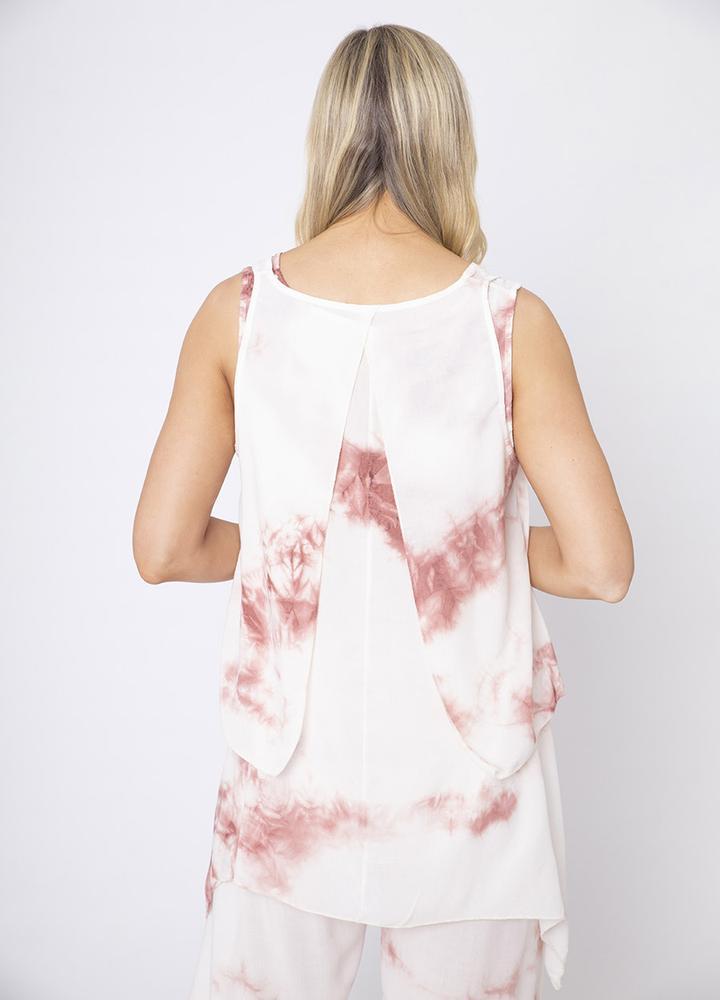 Two Piece Layered Sleevless Top