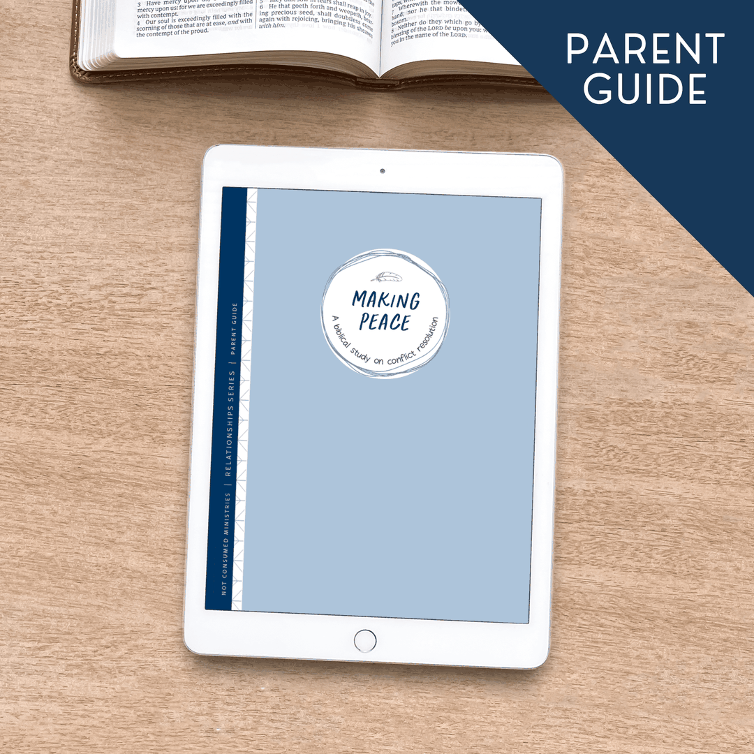 Making Peace bible study parent guide