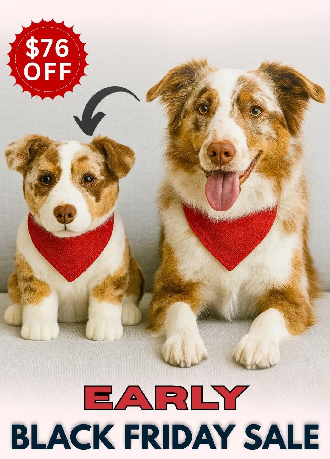 custom stuffed animal plush from photos as a memorial gift