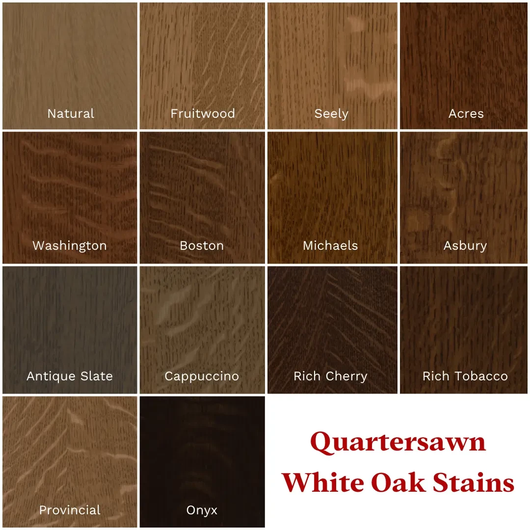 Quartersawn Oak Wood Finishes