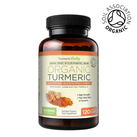 Turmeric Vitality Organic Turmeric Capsules - Turmeric Supplements