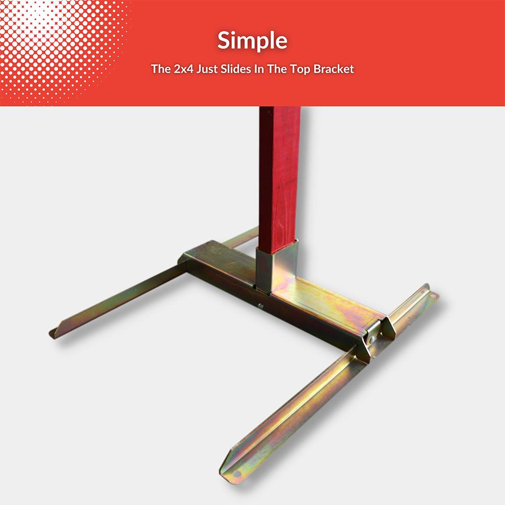 steel target stand base 2x4