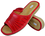Callista - Women Open Toe Red Slippers - Reindeer Leather