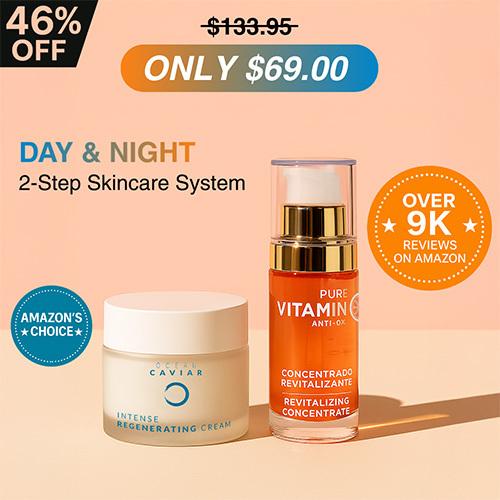 Vitamin C Serum & Ocean Caviar Face Cream