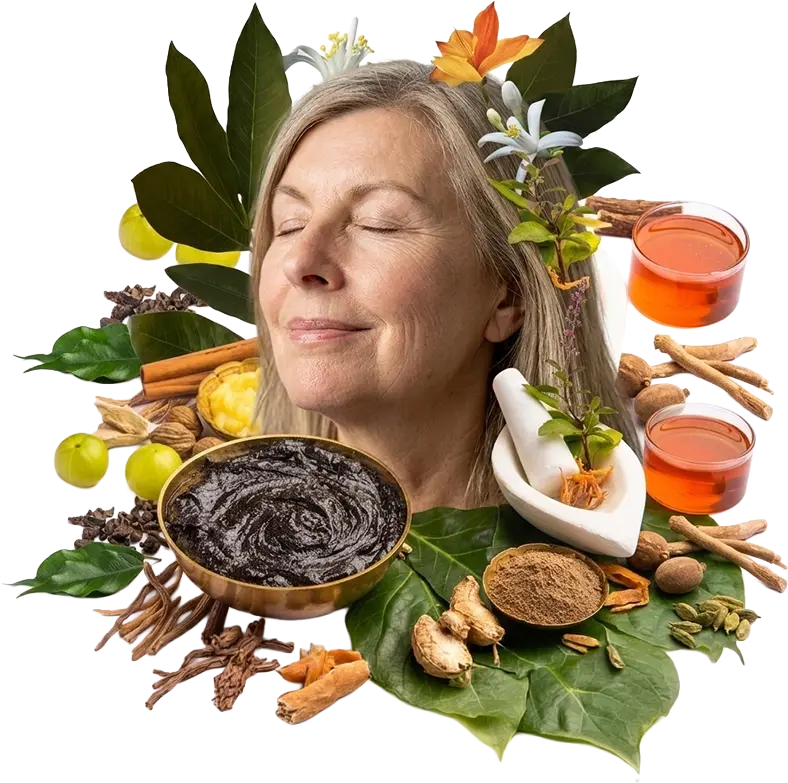 Abstract women in ayurveda Mobile