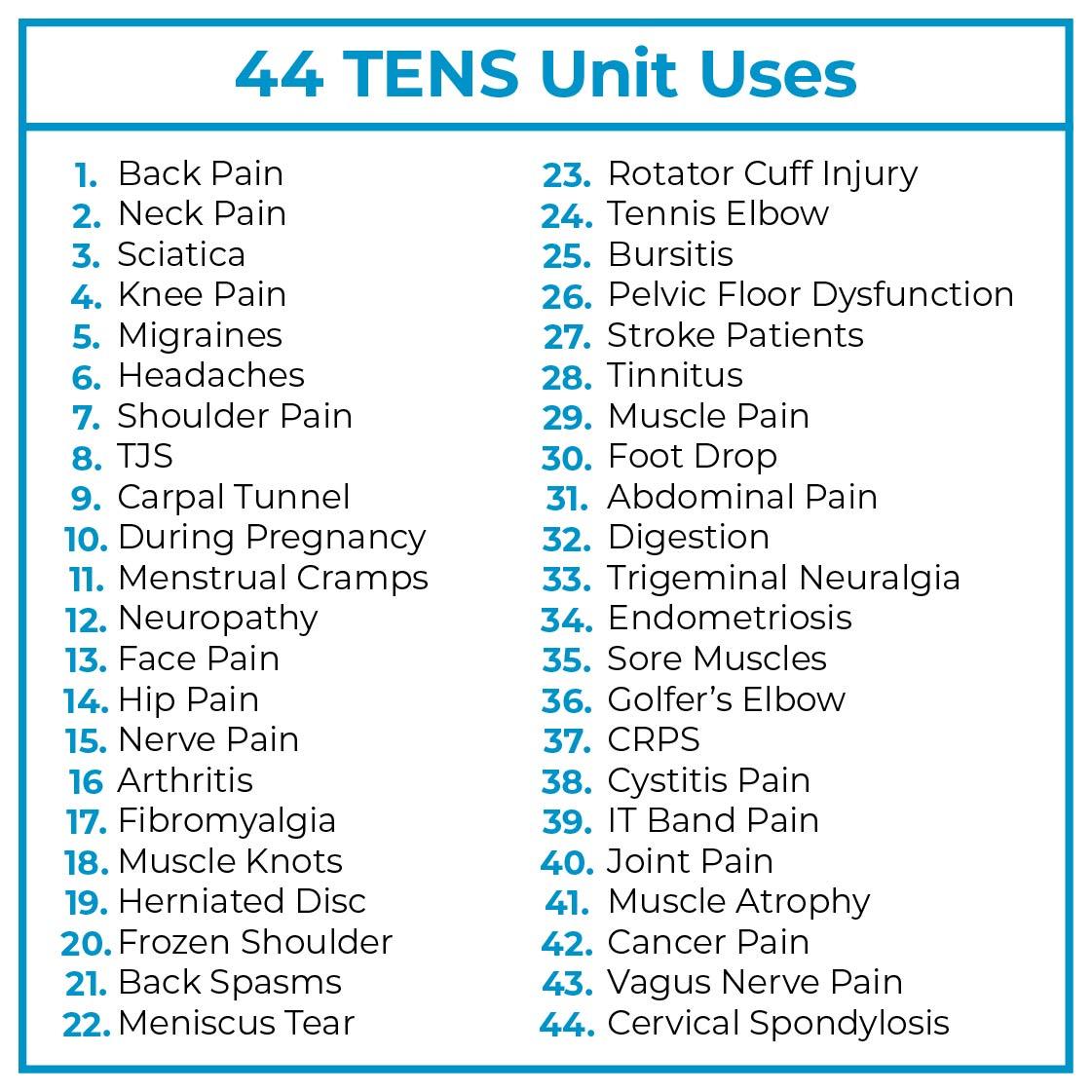 44 TENS Unit Uses