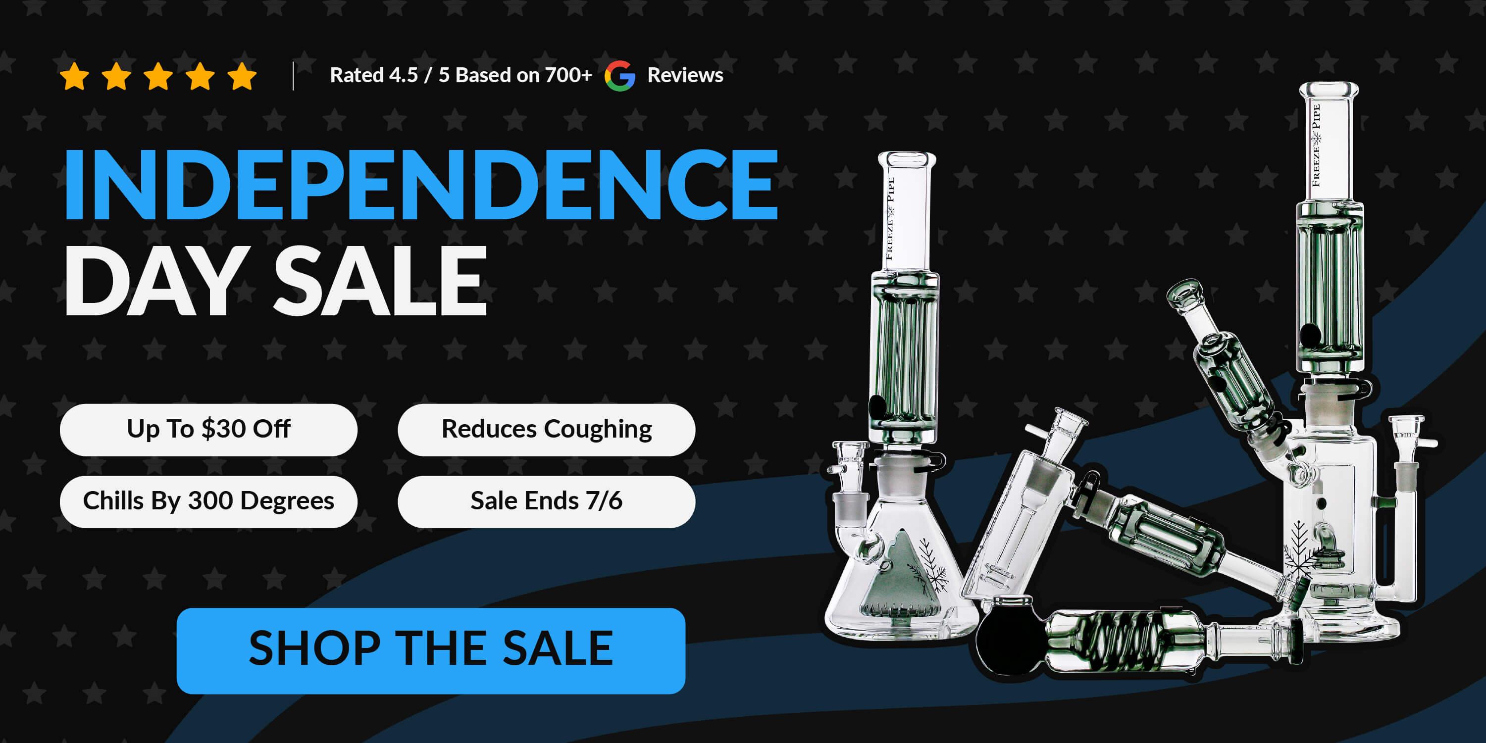 best selling bongs and pipes on table