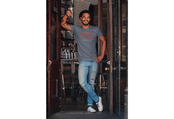 boxing t shirts, striker t shirt, fight t shirt, mma fight shirts, grappler t shirt, heather navy color t shirt, sparring t shirt, mixed martial arts t shirt