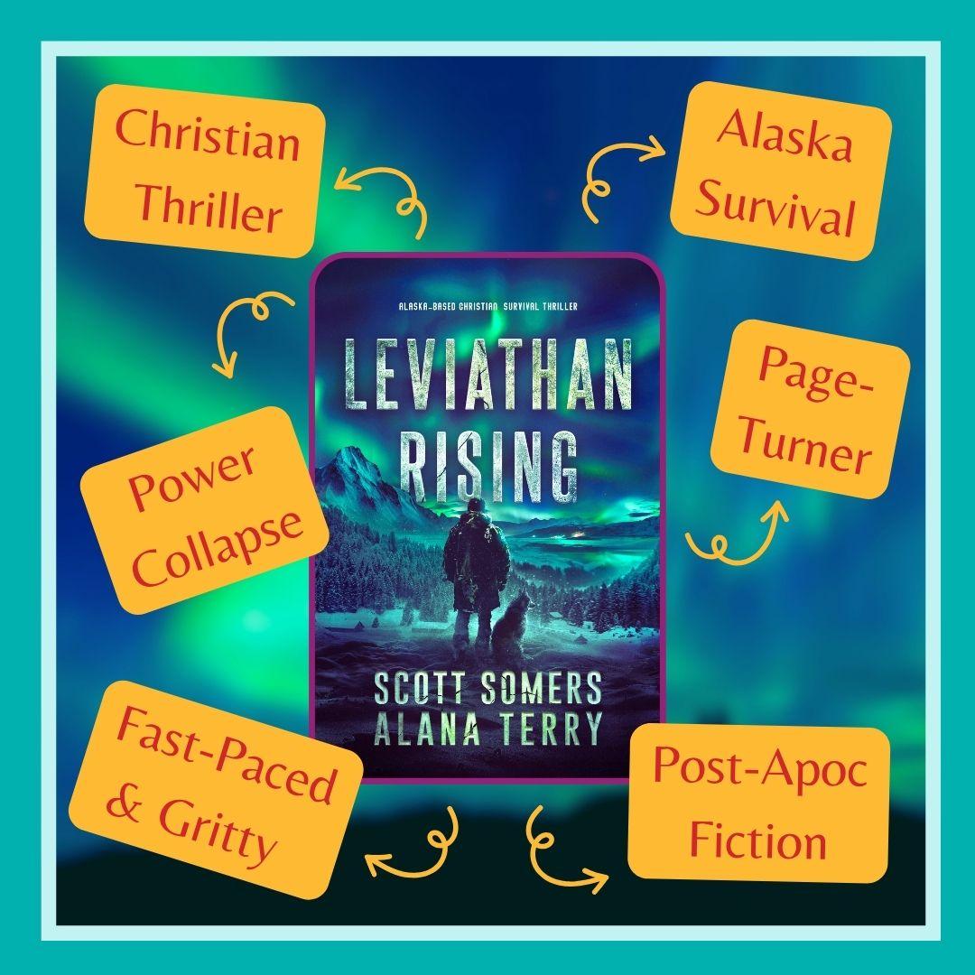 Leviathan Rising: Christian Thriller, power collapse, fast-paced and gritty, post-apoc fiction, page turner, Alaska survival