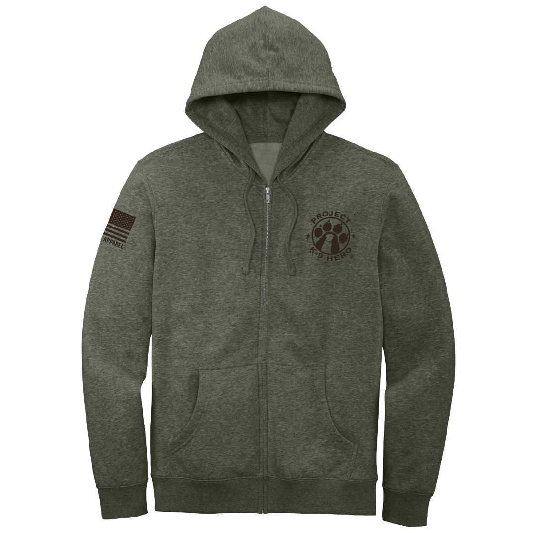 K-9 Rikki Unisex Zip Hoodie by Nine Line Apparel