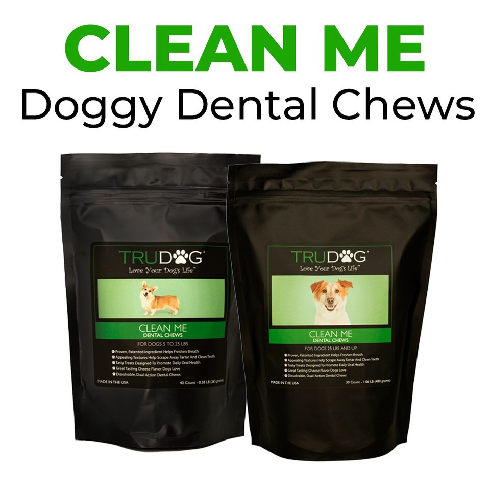Clean Me - Doggy Dental Chews with Proven, Patented Ingredient Helps Freshen Breath