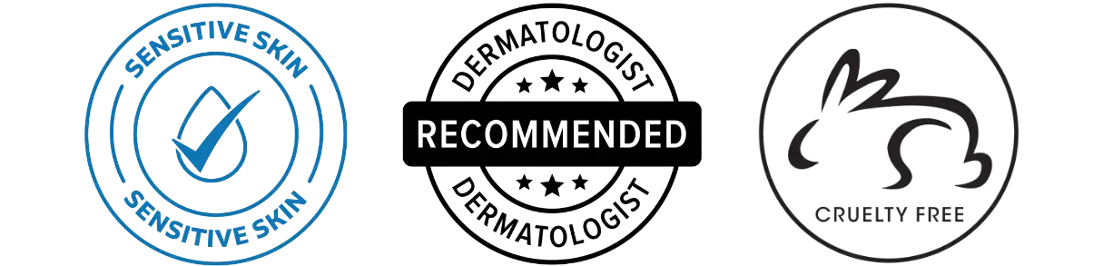 logos- cruelty free, derm recommend, fragrance free