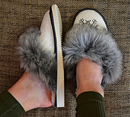 Margo - bedroom slippers for women - Reindeer Leather