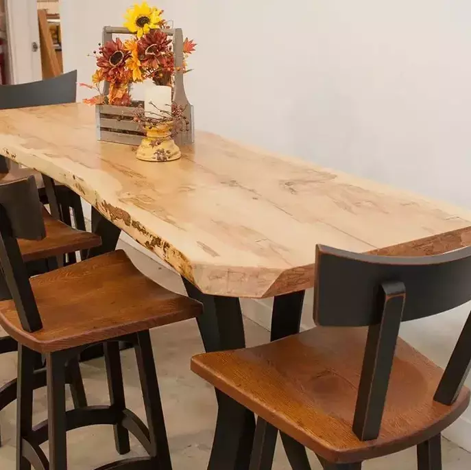 live edge bar table