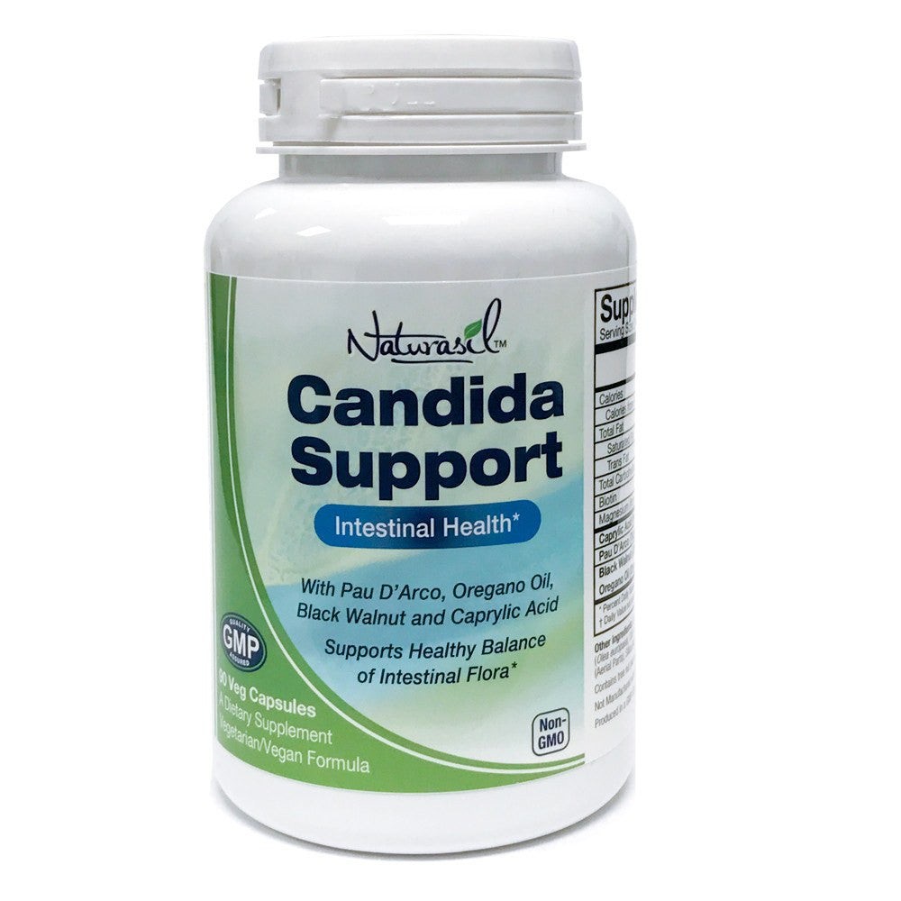 Candida Support - Yeast Balance and Intestinal Health - Vegetarian Formula - 90 capsules