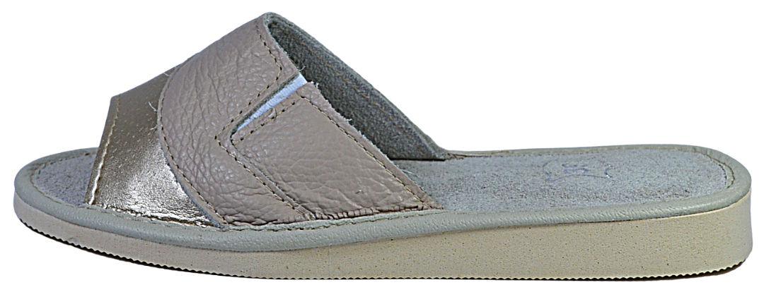 Aubrey - Women white slippers - Reindeer Leather
