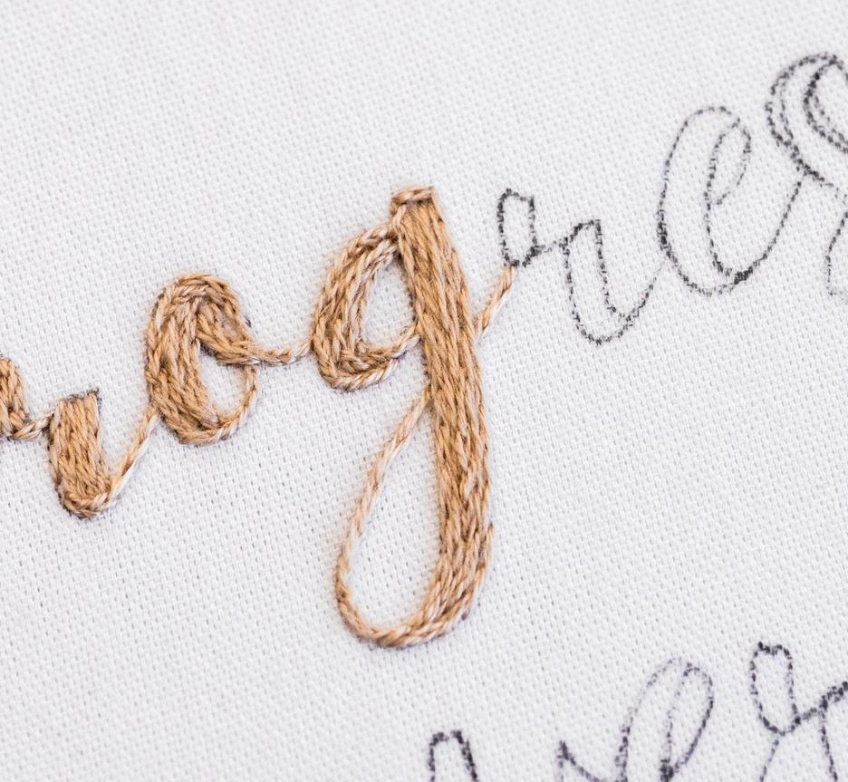 Letters and Words Which Stitch Techniques work best for Modern Embro